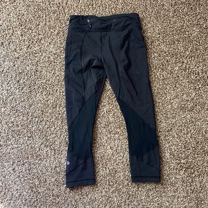 Black Lululemon Running Capri